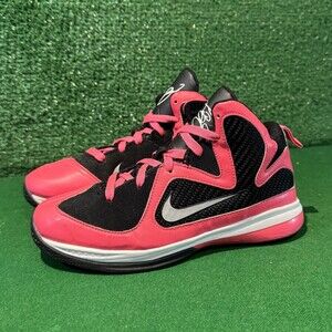 Nike Lebron 9 Laser Pink Black 472665-600 Ps Preschool Girls Size 3Y